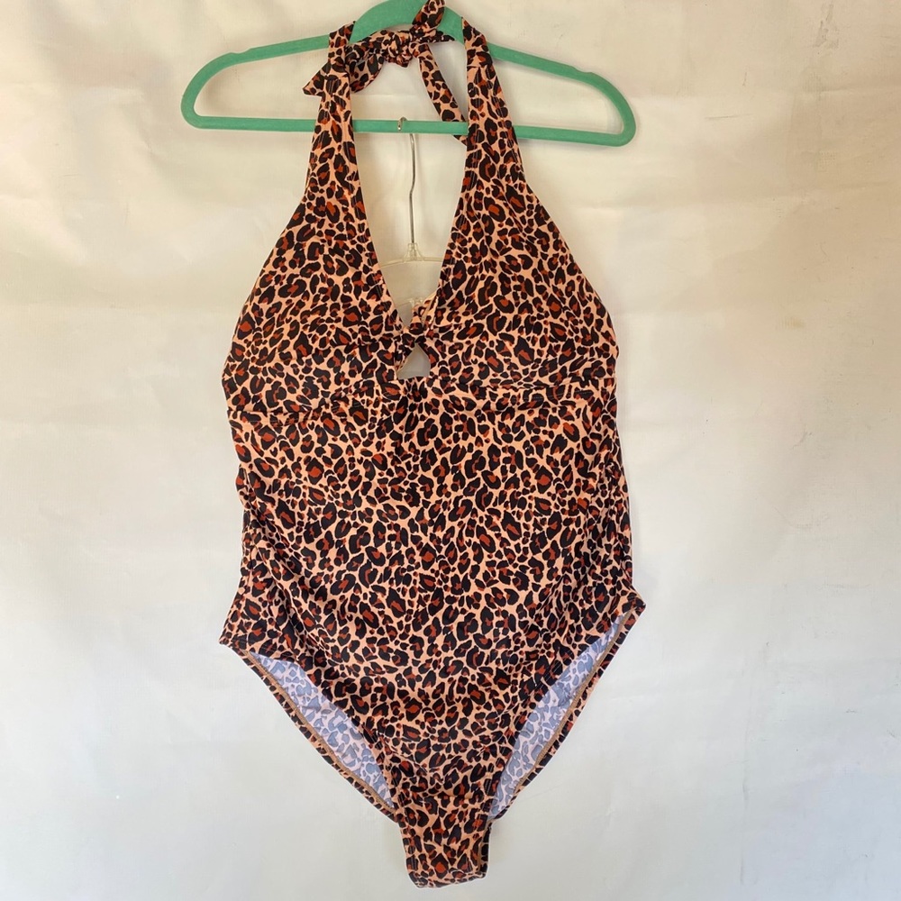 NWT Kona Sol Cheetah Bathing Suit Size 20W